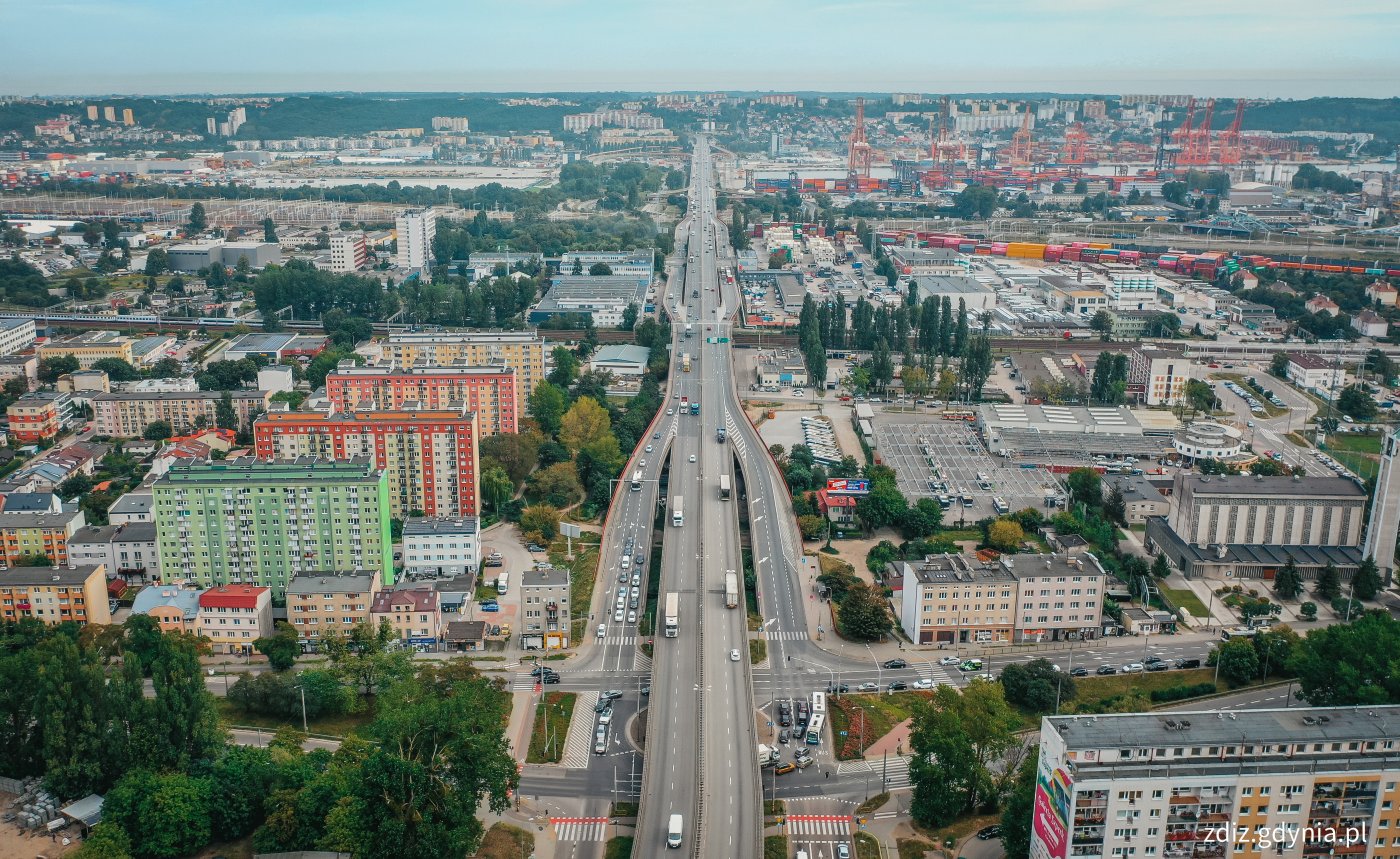 Gdynia ogłosiła postępowanie na opracowanie dokumentacji projektowej dla strategicznej rozbudowy Estakady Kwiatkowskiego (fot. Marcin Mielewski)