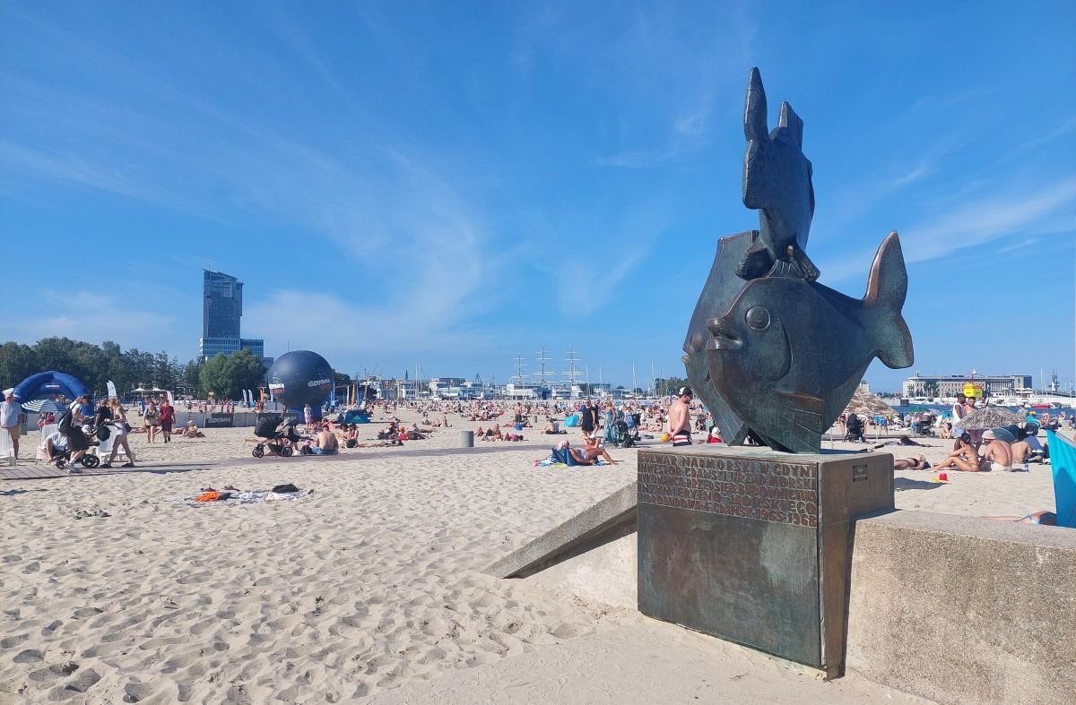 Plaża Śródmieście (fot. Ewa Oleszczuk z naszej grupy Fb Gdynia w obiektywie)