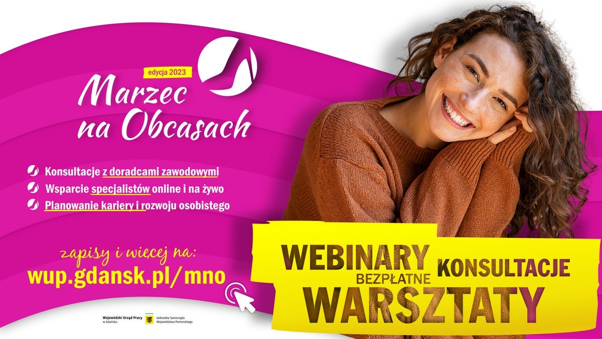 Grafika promująca akcję „Marzec na obcasach” // materiały prasowe WUP w Gdańsku