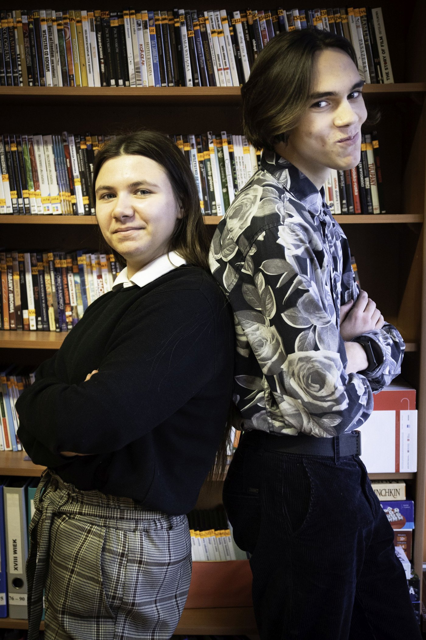 Alicja Rogacka i Juliusz Orłowski, dwójka uczniów IX Liceum Ogólnokształcącego w Gdyni znalazła się w ścisłej czołówce laureatów // fot. Karolina Ptaszyńska kl. 3E2 
