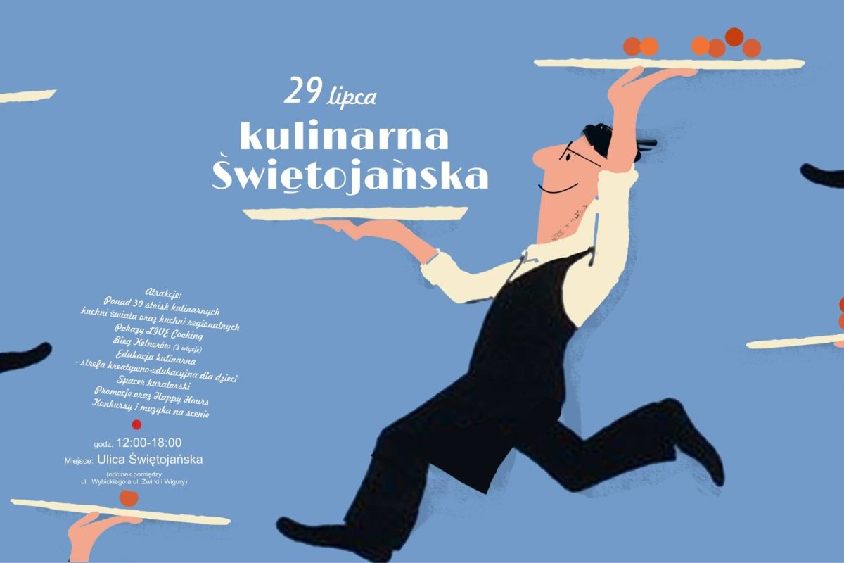 Grafika promująca 6. edycję festiwalu street food „Kulinarna Świętojańska” // materiały Agencji Rozwoju Gdyni