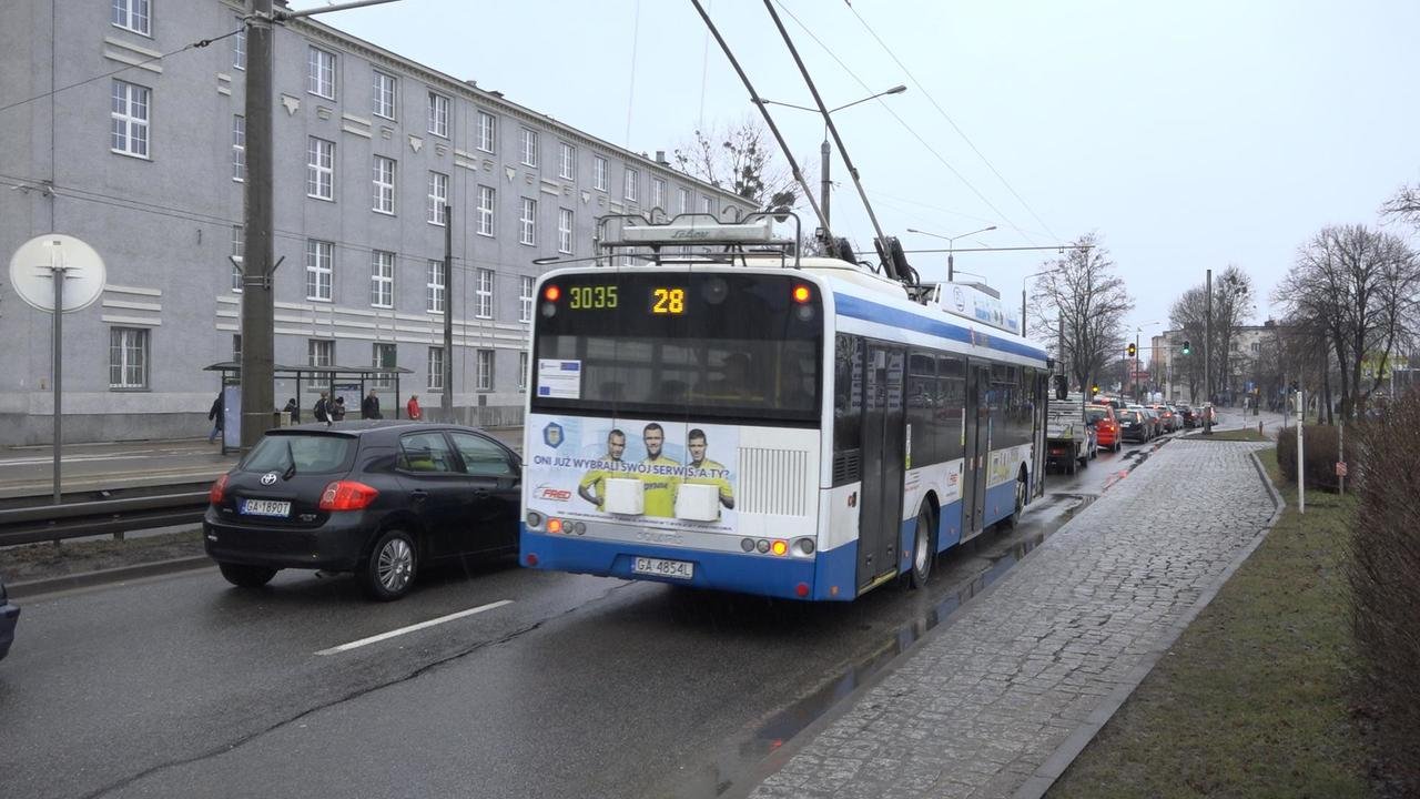 Zamknięcie ulicy Morskiej w Gdyni // fot. gdynia.pl 