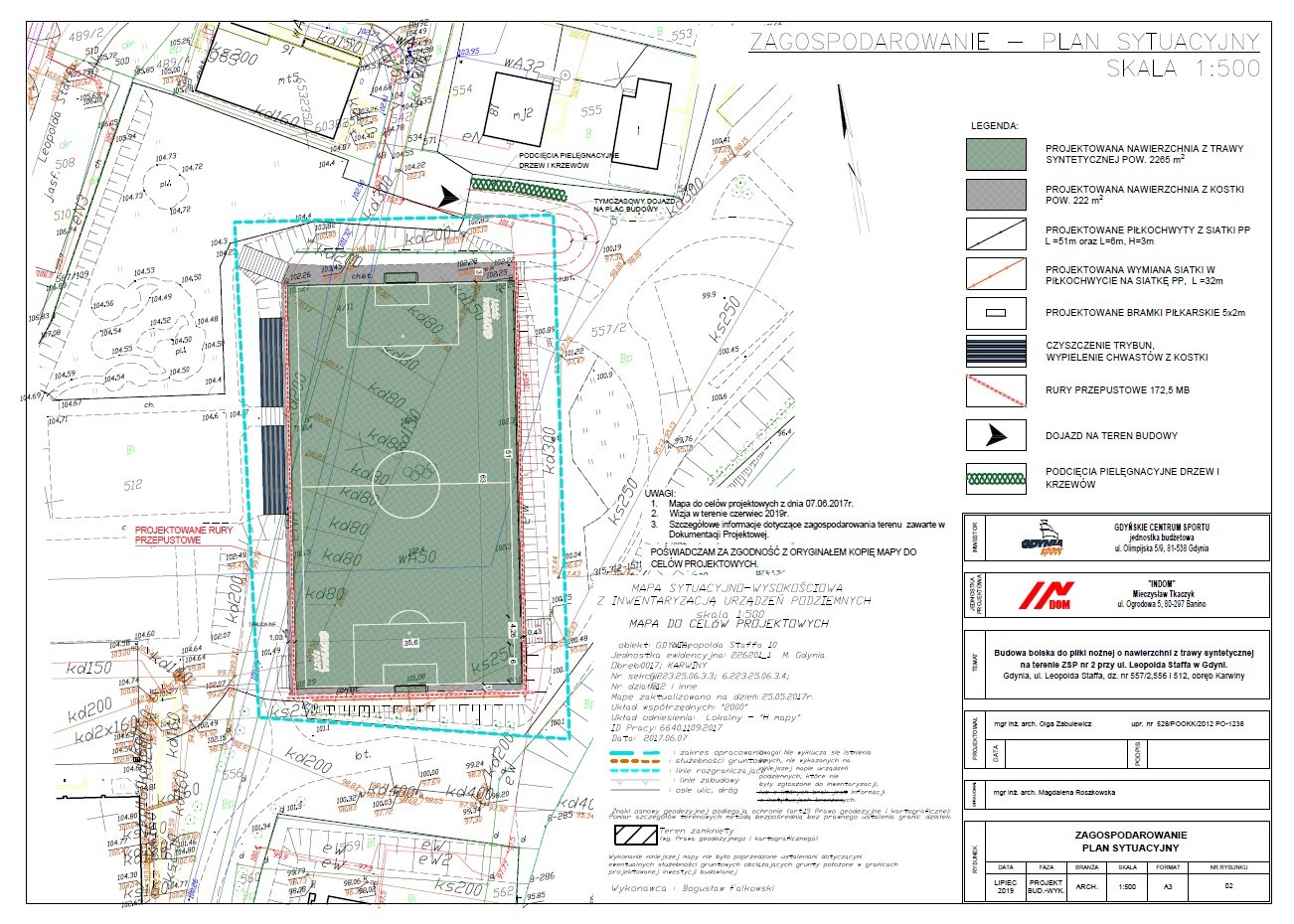 Plan zagospodarowania terenu Zespołu Szkolno-Przedszkolnego nr 2 przy ulicy Leopolda Staffa w Gdyni