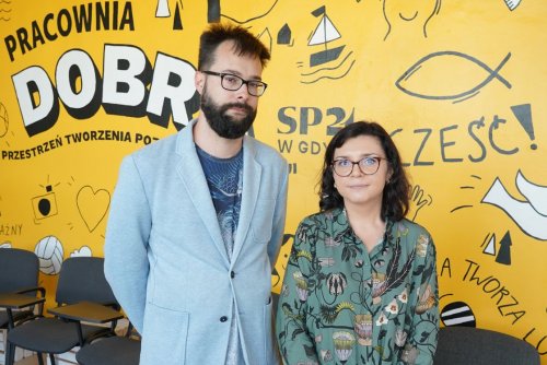 Na zdjęciu: Aleksandra Sienkiewicz-Syldatk wraz z Mateuszem Syldatkiem (fot. Magdalena Starnawska)