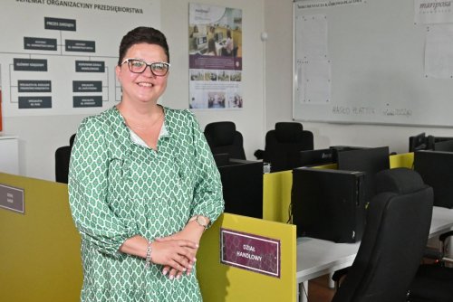Izabela Niewiadomska, wicedyrektorka Zespołu Szkół Administracyjno-Ekonomicznych (fot. Magdalena Starnawska)