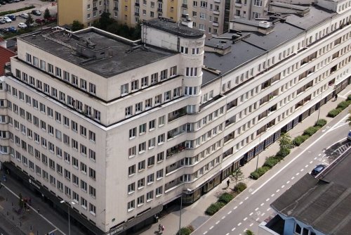 „Bankowiec” z lotu ptaka (fot. Konrad Maćkowiak / zdjęcie archiwalne)