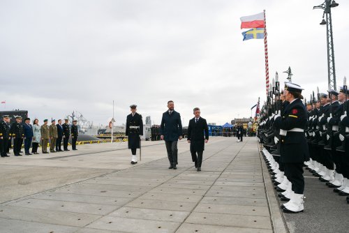 Ministrowie obrony Polski i Szwecji spotkali się w Gdyni (fot. plut. Wojciech Król/MON)