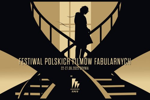 Plakat 50. Festiwalu Polskich Filmów Fabularnych autorstwa Oli Jasionowskiej (mat. prasowe FPFF)