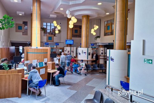 Sala Obsługi Mieszkańca w głównym budynku Urzędu Miasta Gdyni przejdzie remont (fot. Michał Sałata)
