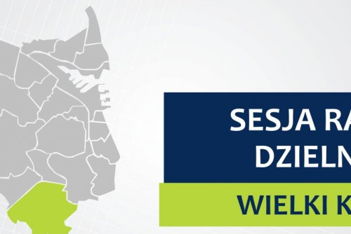 Mapa Gdyni z zaznaczoną na żółto dzielnicą Wielki Kack.