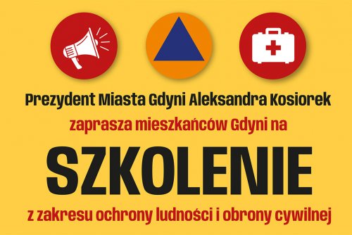 na zdjęciu opis i data szkoleń z zakresu ochrony ludności