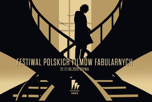 Plakat 50. Festiwalu Polskich Filmów Fabularnych autorstwa Oli Jasionowskiej (mat. prasowe FPFF)