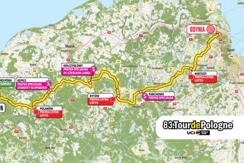 Trasa 1 etapu 83. edycji Tour de Pologne. 3 sierpnia wyścig rozpocznie się #wGdyni (mat. prasowe)