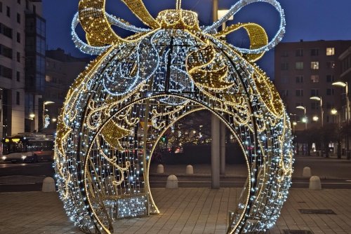 Świąteczna iluminacja w Gdyni. Zdjęcie z naszej grupy na FB „Gdynia w obiektywie