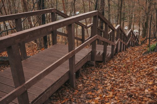 Odbudowane schody na Babich Dołach (fot. Marcin Mielewski)