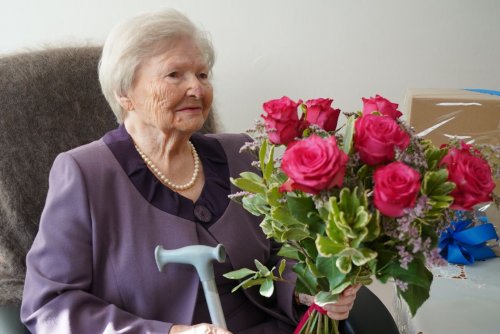 Pani Barbara Świtalska, jubilatka (fot. Magdalena Starnawska)