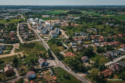 Fragment obszaru rozbudowy ul. Wiczlińskiej (fot. Marcin Mielewski, Zarząd Dróg Miejskich)