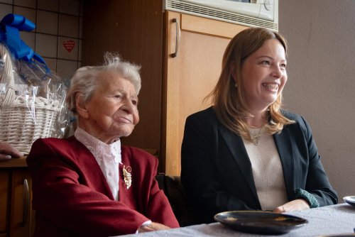 Maria Michalska i Oktawia Gorzeńska, wiceprezydentka Gdyni (fot. Aneta Marczak)