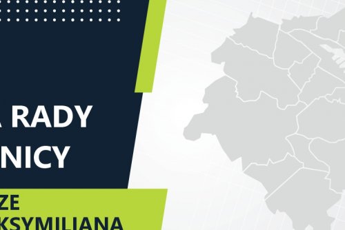 Mapa Gdyni z zaznaczoną na zielono dzielnicą Wzgórze Św. Maksymiliana.