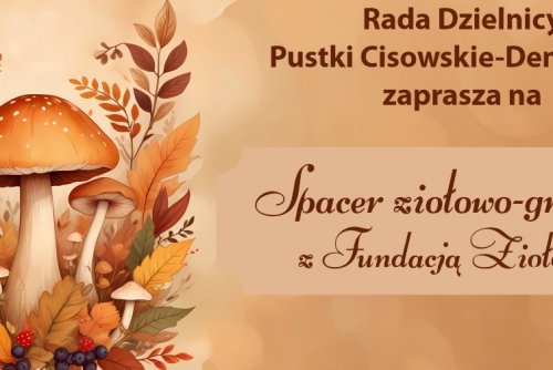 Spacer ziołowo-grzybowy na Pustkach Cisowskich-Demptowie