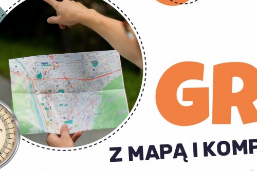 Gra z mapą i kompasem na Obłużu.