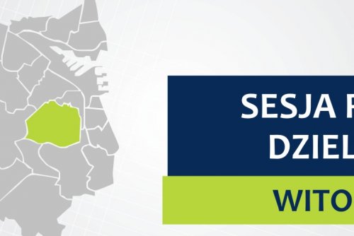 Mapa Gdyni z zaznaczoną na zielono dzielnicą Witomino.