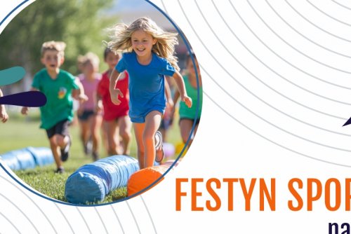 Plakat promujący Festyn sportowy na Oksywiu.