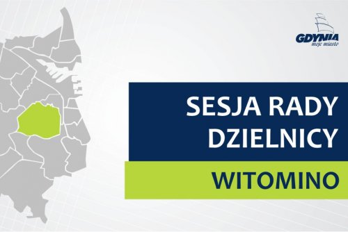Mapa Gdyni z zaznaczoną na zielono dzielnicą Witomino.