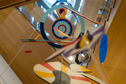 Artystyczna instalacja kinetyczna inspirowana twórczością Kazimierza Ostrowskiego (fot. Paweł Budziński)