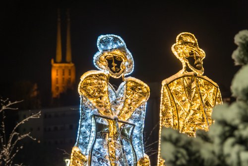 Świąteczne iluminacje w Parku Centralnym (fot. Paweł Budziński)