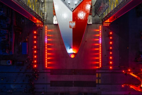 Podczas operacji roll-out kadłub ORP „Wichra