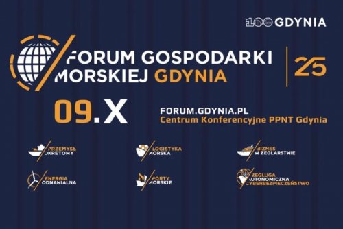 Grafika organizatora Forum Gospodarki Morskiej Gdynia.