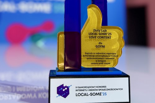 Gdyni przyznano „Złotego Lajka” za najbardziej angażującą komunikację w sieci, na co wskazały wyniki i statystyki na tle innych polskich miast (fot. Kamil Złoch)