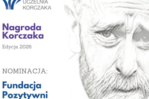 Fundacja „Pozytywni” z Gdyni nominowana do Nagrody Korczaka (Grafika: mat. prasowe 