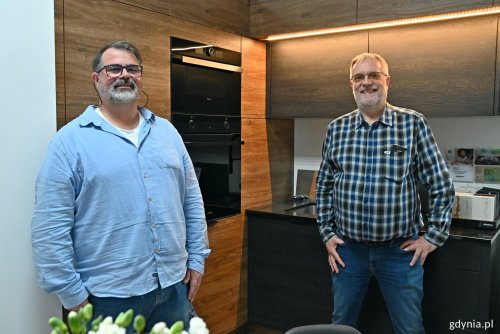 Od prawej: Włodzimierz i Oskar Czujowie z firmy Okland (fot. Magdalena Czernek)