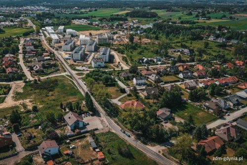 Chwarzno-Wiczlino z lotu ptaka (fot. Marcin Mielewski, Zarząd Dróg Miejskich)