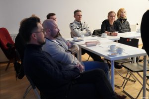 Członkowie Gdyńskiej Rady Kultury na posiedzeniu 16 lutego w Konsulacie Kultury