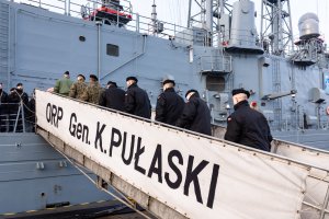 Pożegnanie ORP Gen. K. Pułaski // fot. Jan Ziarnicki