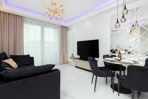 Apartament Władysława IV 42/46, widok na salon