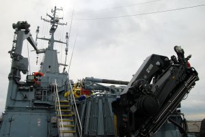 ORP Kormoran dzień przed podniesieniem bandery / fot. Dorota Nelke