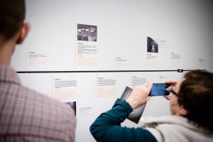 Wernisaż otwarcia wystawy "Rozproszenie. Emigracja Marca'68", fot. Renata Dąbrowska  