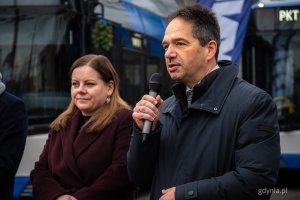 Na zdjęciu od prawej dyrektor ZKM Hubert Kołodziejski i prezydent Gdyni Aleksandra Kosiorek (fot. Kamil Złoch)