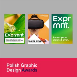 Wizualizacja nowej identyfikacji na plakatach.