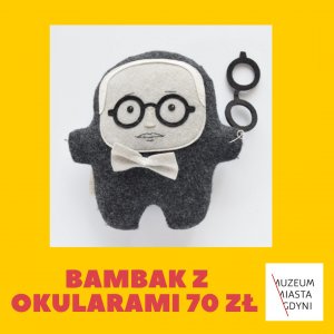 Ręcznie szyty Bambak z okularami