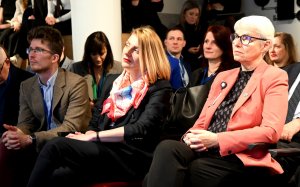Aleksandra Mendryk, Skarbniczka Miasta Gdyni, Przewodnicząca Rady Miasta Gdyni, Joanna Zielińska. Fot. Zygmunt Gołąb
