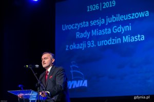 Uroczysta sesja Rady Miasta Gdyni z okazji 93. rocznicy nadania praw miejskich, fot. Karol Stańczak