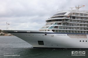 Viking Sea wpływa do Gdyni / fot. Tadeusz Urbaniak Port Gdynia