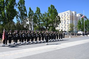Podczas uroczystości odśpiewano Hymn Narodowy, a na maszt wciągnięto flagę Polski