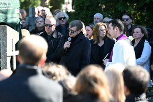 Uroczystości pogrzebowe Leszka Kopcia na Cmentarzu Łostowickim w Gdańsku (fot. Michał Puszczewicz)