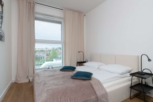 Sypialnia w obiekcie noclegowym Strzelc&oacute;w 4/110